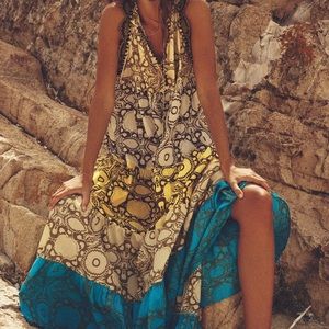 Crochet Piped Midi cotton Dress